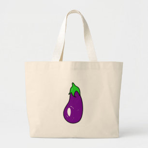 Bolso De Tela Gigante berenjena