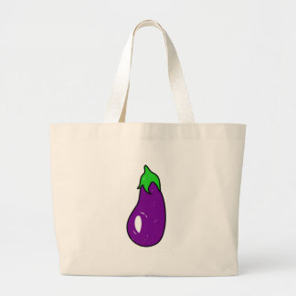 Bolso De Tela Gigante berenjena