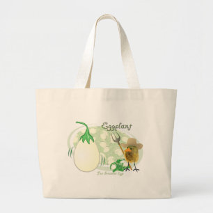 BOLSO DE TELA GIGANTE BERENJENA
