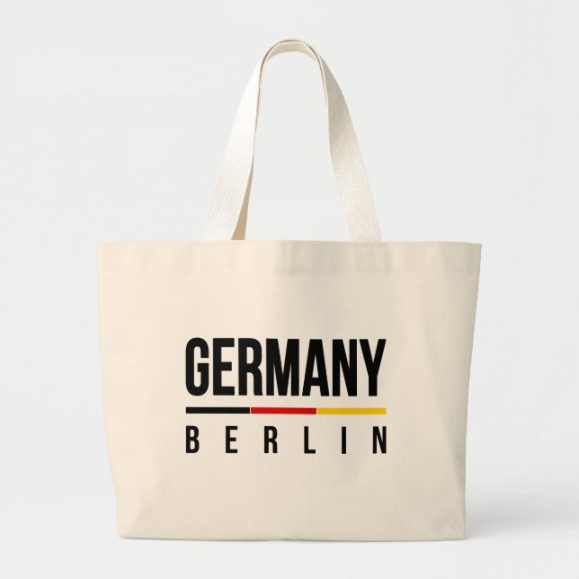Bolso De Tela Gigante Berlín Alemania (Frente)