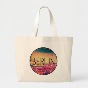 Bolso De Tela Gigante Berlín, serie Love This City, círculo