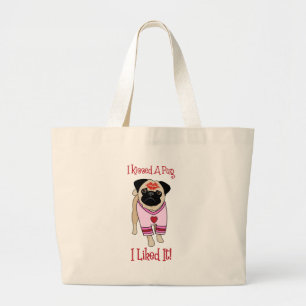 Bolso De Tela Gigante Besé un pug tees y regalos