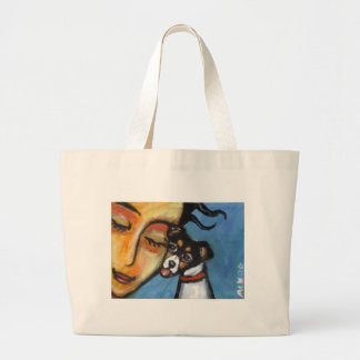 Bolso De Tela Gigante Beso de Terrier de rata