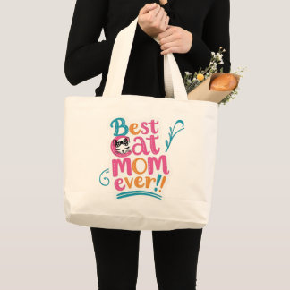Bolso De Tela Gigante Best Cat Mom Ever Bag