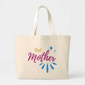 Bolso De Tela Gigante Best Mother Large Tote Bag