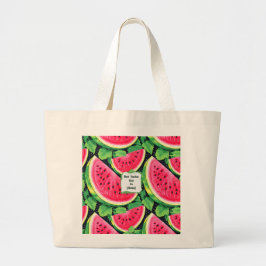 Bolso De Tela Gigante Best Teacher Ever – Watermelon Large Tote Bag
