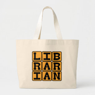 Bolso De Tela Gigante Bibliotecario, maestro de libros