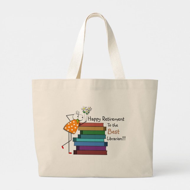 Bolso De Tela Gigante Bibliotecario retirado (Reverso)