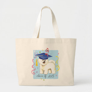 Bolso De Tela Gigante Bichon Frise Graduate