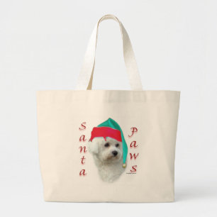 Bolso De Tela Gigante Bichon Frise Santa Paws