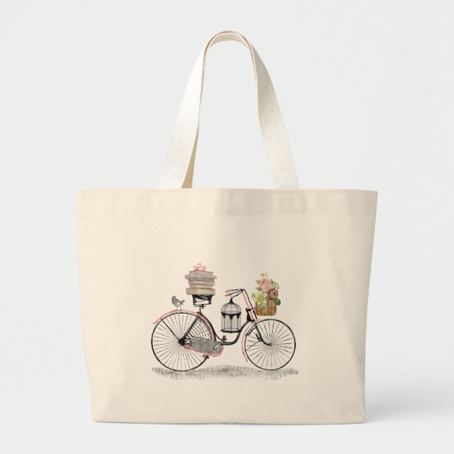 Bolso De Tela Gigante Bici del empuje de la fantasía (Frente)