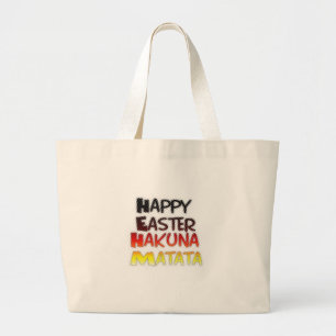 Bolso De Tela Gigante Bienaventurada temporada navideña Hakuna Matata