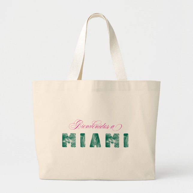 Bolso De Tela Gigante Bienvenidos a Miami / Bienvenidos a Miami - Tote B (Frente)