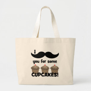 Bolso De Tela Gigante Bigote I usted para algunas magdalenas