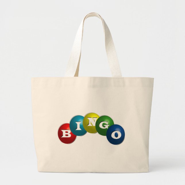 Bolso De Tela Gigante Bingo o loteria - opción para personalizar su (Frente)