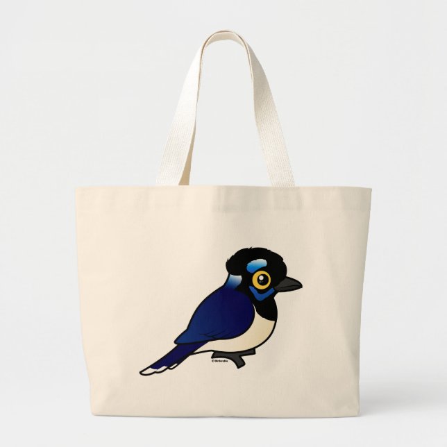 Bolso De Tela Gigante Birdorable Jay Felpa-con cresta (Frente)