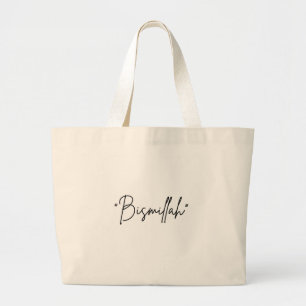Bolso De Tela Gigante "Bismillah" Canvas Tote Bag - Espiritual diario