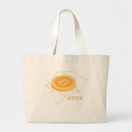 BOLSO DE TELA GIGANTE BITCOIN