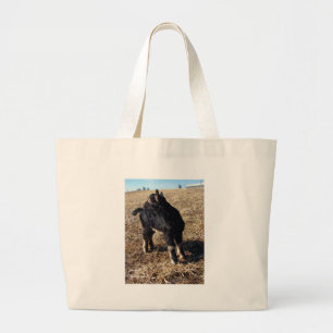 Bolso De Tela Gigante Black and Tan Kid