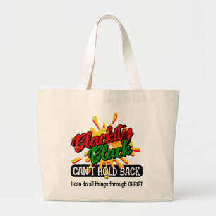 Bolso De Tela Gigante BLACKITY BLACK NO PUEDE RESPETAR A Christian