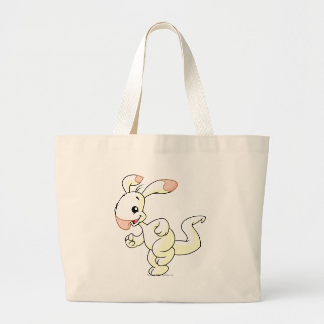 Bolso De Tela Gigante Blanco de Blumaroo (Frente)