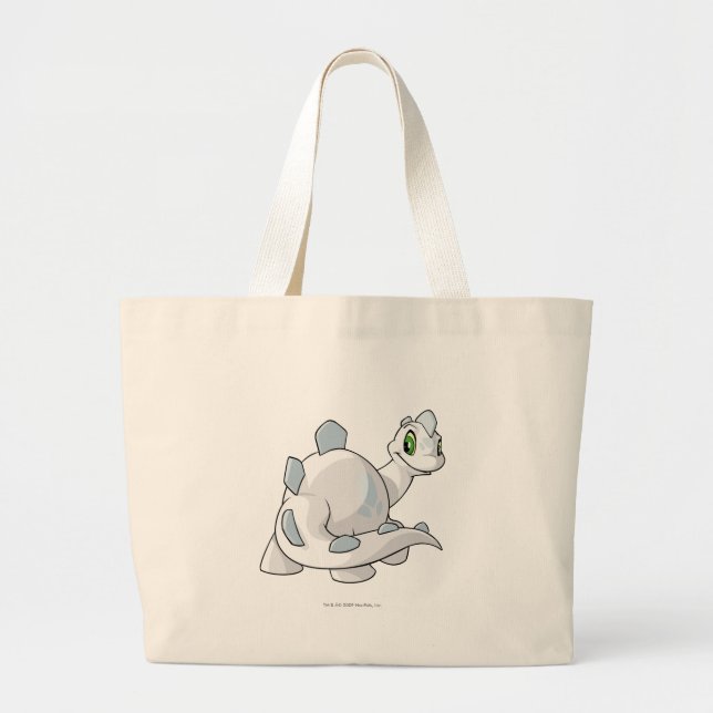Bolso De Tela Gigante Blanco de Chomby (Frente)