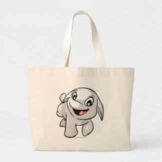 Bolso De Tela Gigante Blanco de Poogle