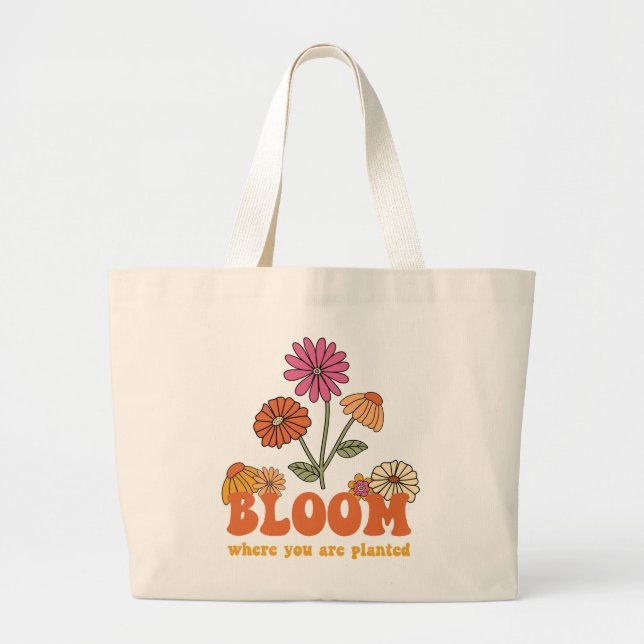 Bolso De Tela Gigante Bloom donde te plantan (Frente)