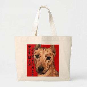Bolso De Tela Gigante Bloque de color Pinscher alemán