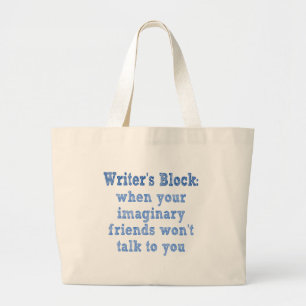 Bolso De Tela Gigante Bloque de los escritores: