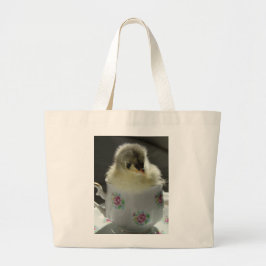 Bolso De Tela Gigante Blue Cochin Chick in Teacup