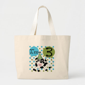 Bolso De Tela Gigante Blue Cow camisetas de cumpleaños y regalos