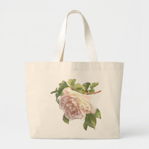 Bolso De Tela Gigante Blushing Ivory Peach Rosa