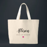 Bolso De Tela Gigante Boda de la fiesta de la boda | Niñera, Bachelorett<br><div class="desc">Bolsas de Tote para toda tu fiesta de bodas. Rellene con divertidas golosinas para su fin de semana de bodas de soltera o destino. ¡Grandes regalos de dama de honor o bolsas de playa!</div>