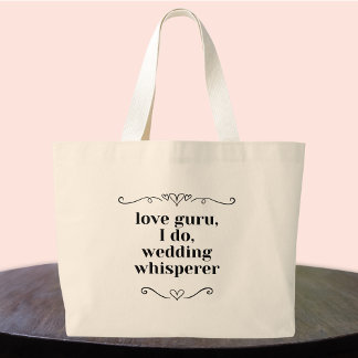 Bolso De Tela Gigante Boda Event Planner Business Tote Bag