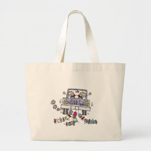 Bolso De Tela Gigante Boda gay recién casado totebag