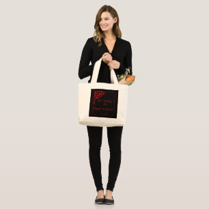Bolso De Tela Gigante Boda gótico oscuro