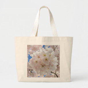 Bolso De Tela Gigante Bolas de flores rosadas.