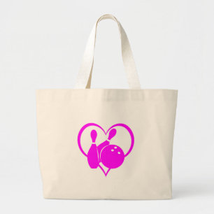 Bolso De Tela Gigante Bolos rosados del corazón