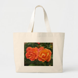 Bolso De Tela Gigante Bolso, dos rosas del albaricoque, # 4660