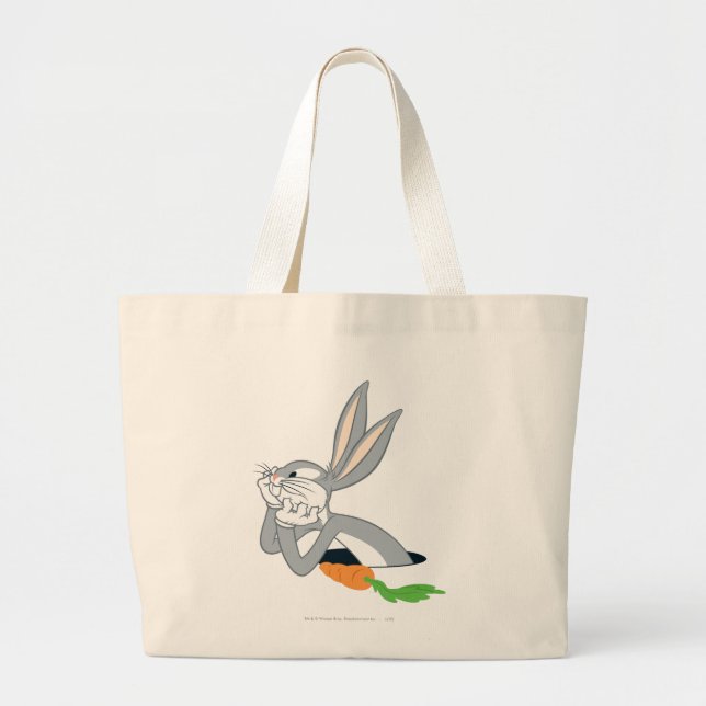 Bolso De Tela Gigante BOMBARDEOS BUNNY™ con Zanahoria (Frente)