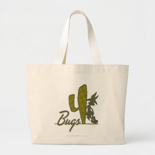 Bolso De Tela Gigante BOMBARDEOS BUNNY™ Vaquero apoyado en Cactus