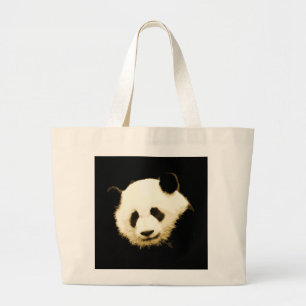 Bolso De Tela Gigante Bonito Panda