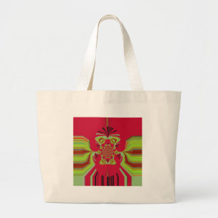 Bolso De Tela Gigante Bonito Patrón rojo Hakuna Matata