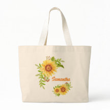 Bonito Watercolor Floral Sunflower