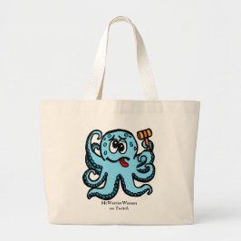 Bolso De Tela Gigante Bonk Octopus, Mujer MeWarrior en Twitch