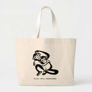 Bolso De Tela Gigante BONOBO gráfico - Chimpanzee - Primado -