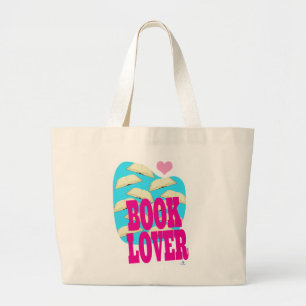 Bolso De Tela Gigante Book Lover Diversión Leer Negrita Logo
