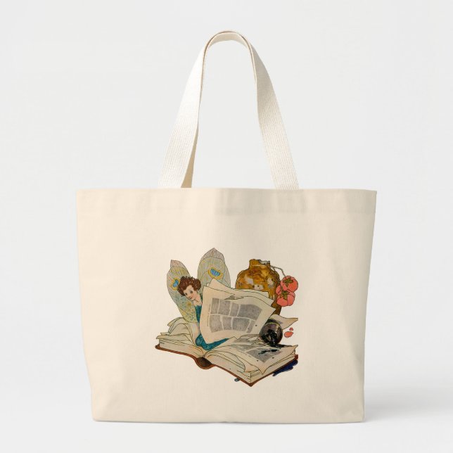 Bolso De Tela Gigante Bookworm Fairy (Frente)