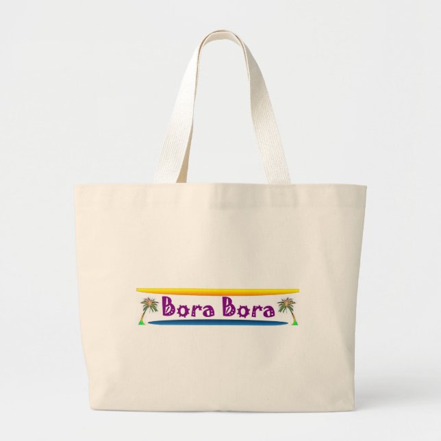 Bolso De Tela Gigante Bora Bora (Frente)